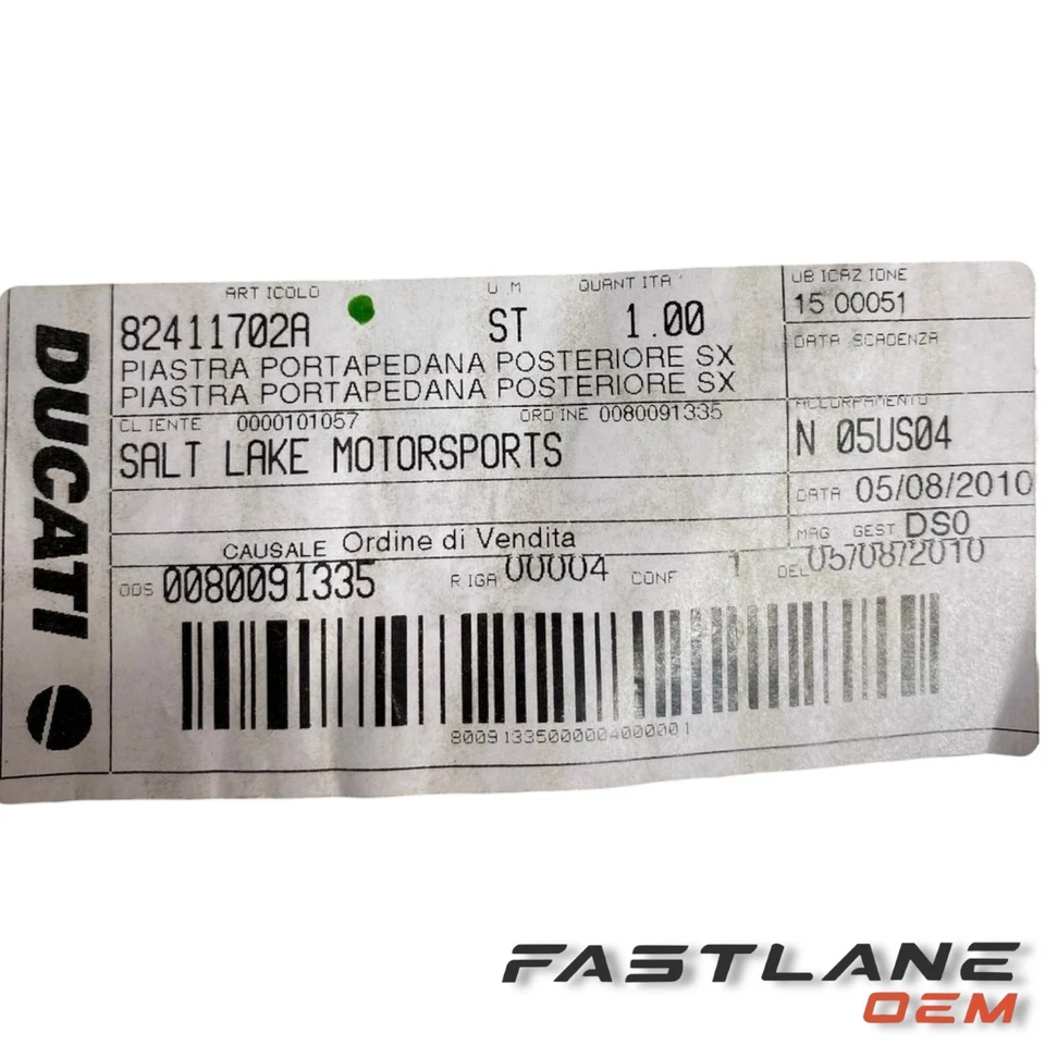 SOPORTE ESTRIBO ORIGINAL DUCATI MULTISTRADA 1200S TOURING R L NUEVO FABRICANTE DE EQUIPOS ORIGINALES 82411702A Foto 4 de 4