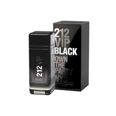 Carolina Herrera 212 Vip Black Eau De Parfum Spray 3.4 Oz Men | Spicy Fragrance