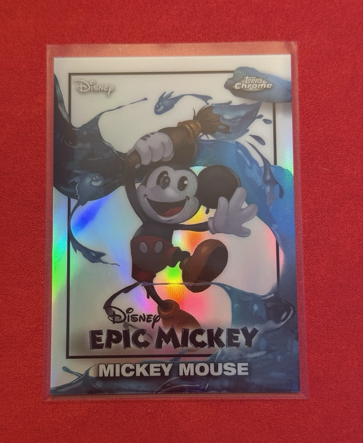 Topps Chrome Disney Epic Mickey EM-1 Mickey Mouse Insert Trading Card 2026