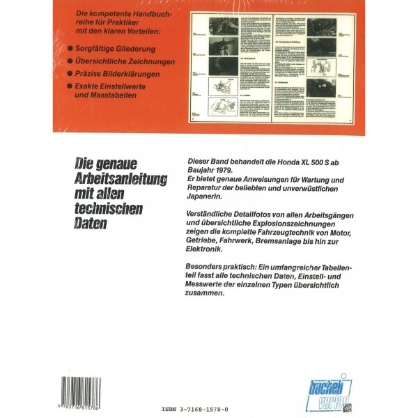 Thumbnail - Honda Xl 500 S, Typ Pd01 (1979-1981) Werkstatthandbuch Bucheli Verlag