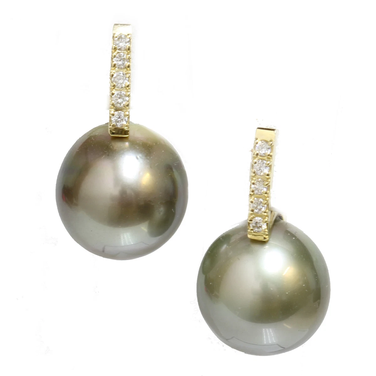 Pistachio pearl best sale earrings