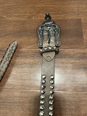 Blazin Roxx Belt Womens Size M Studs Western Cowgirl Belt