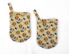 Harvest Sunflowers Oven Mitts (Set of 2)