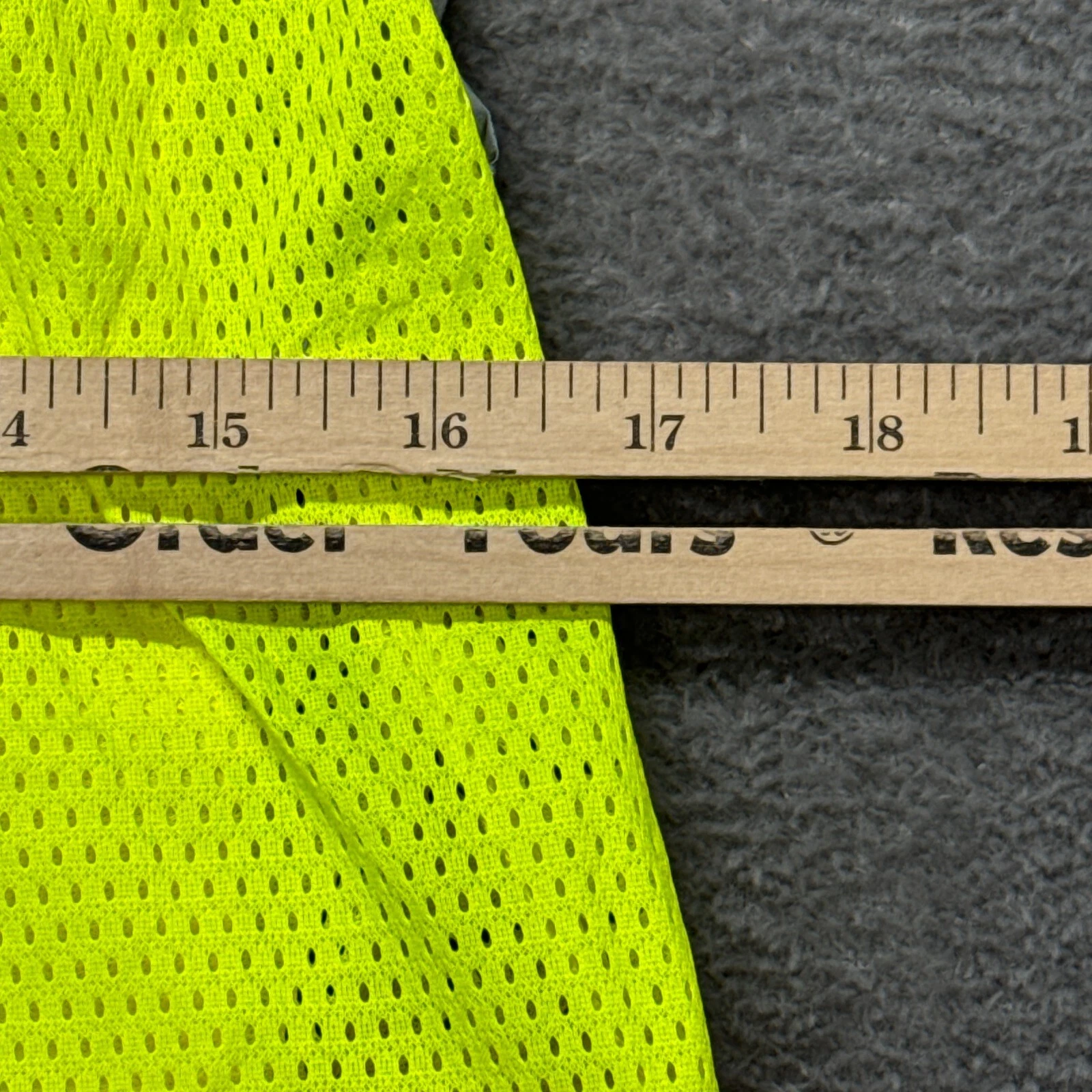 Shine Bright Safety Vest Yellow Red Type R Class 2 Pockets Mens XS - product detail image 7