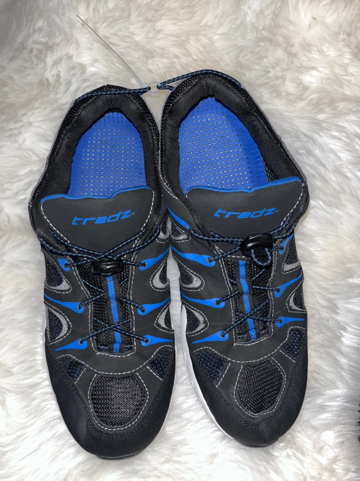 mens tredz black and blue shoes size 13