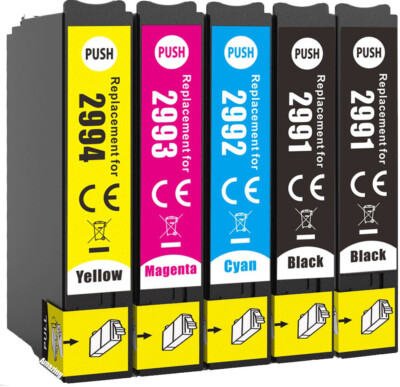 5 Tintenpatronen, Verwendung für Epson XP255, XP257 XP352 XP355, XP-452, XP455, Nicht-OEM