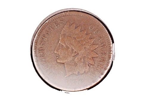 Raw 1876 Indian Head 1C Small Cent US Penny Coin | eBay