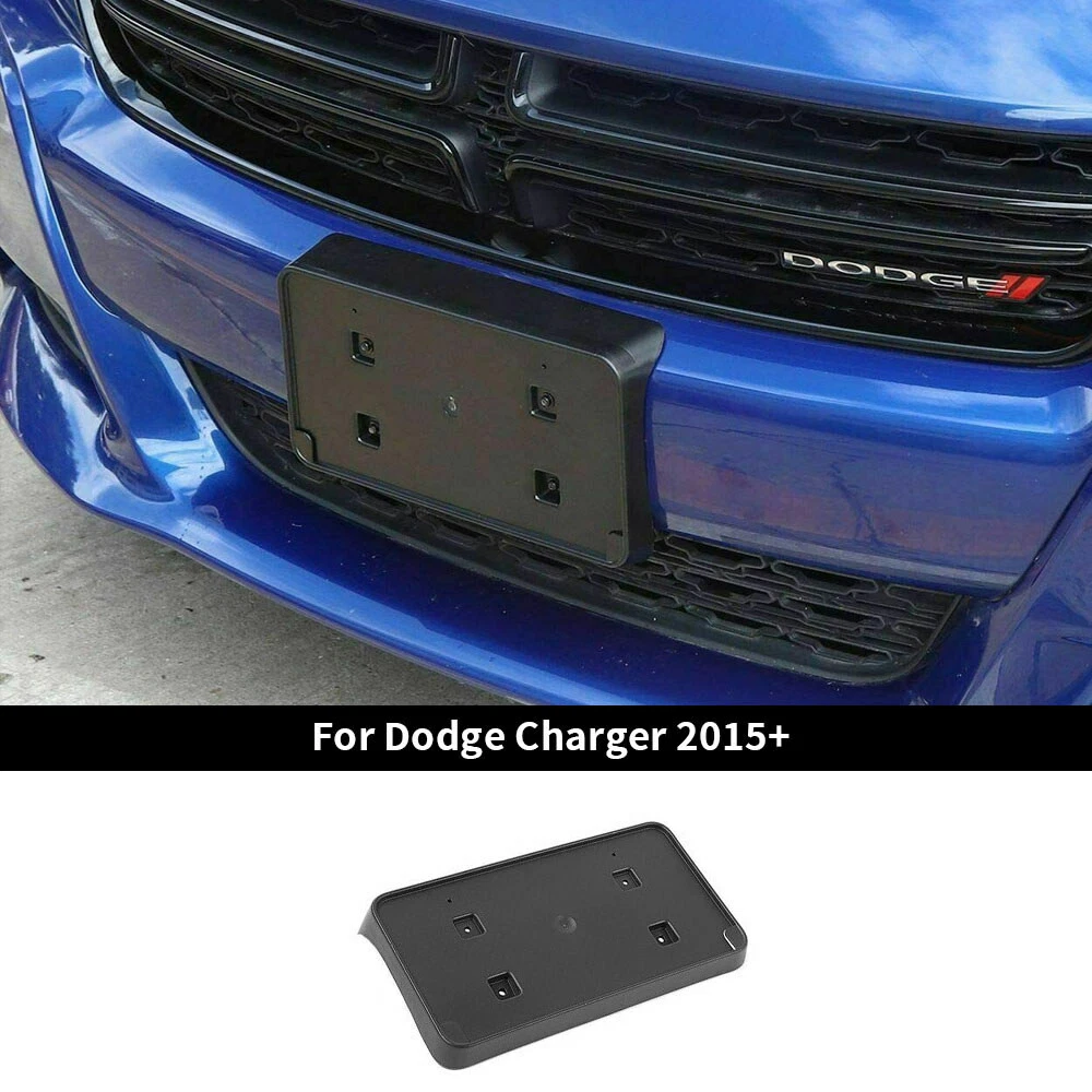Front Bumper License Plate Bracket Holder Mount Base For Dodge