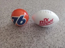2 ANTENNA BALLS, ONE NEW DESIGN 76, ONE Dr Pepper Football