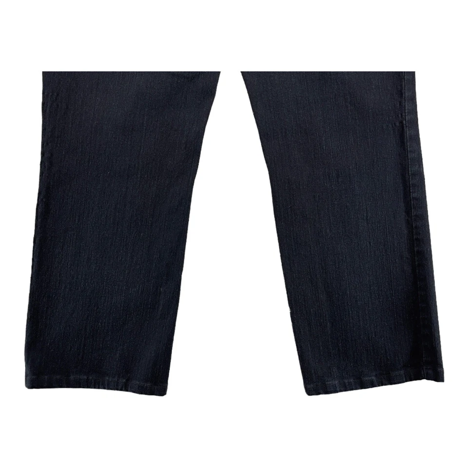 NYDJ Women’s Jeans 6 Dark Blue Mid-Rise Cropped Stretch Denim Made in USA - Image 3 of 4