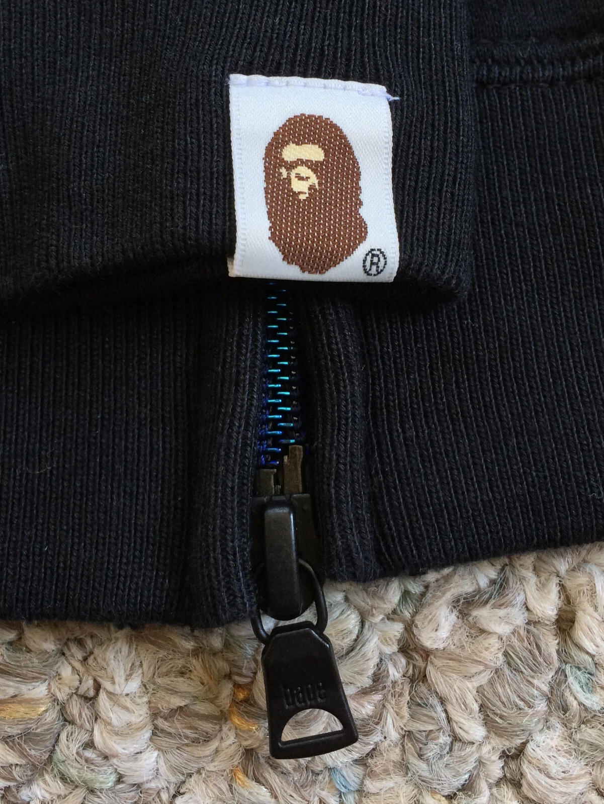 A BATHING APE (BAPE) Felpa con cappuccio e zip intera Bape Iridescent Shark