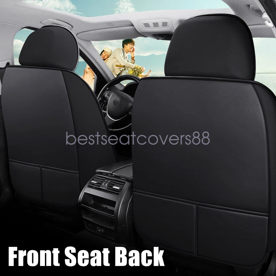 For Toyota Corolla Car 5-its Full Set Leather Protector Seat Cover Cushion Black - Image 4 of 4