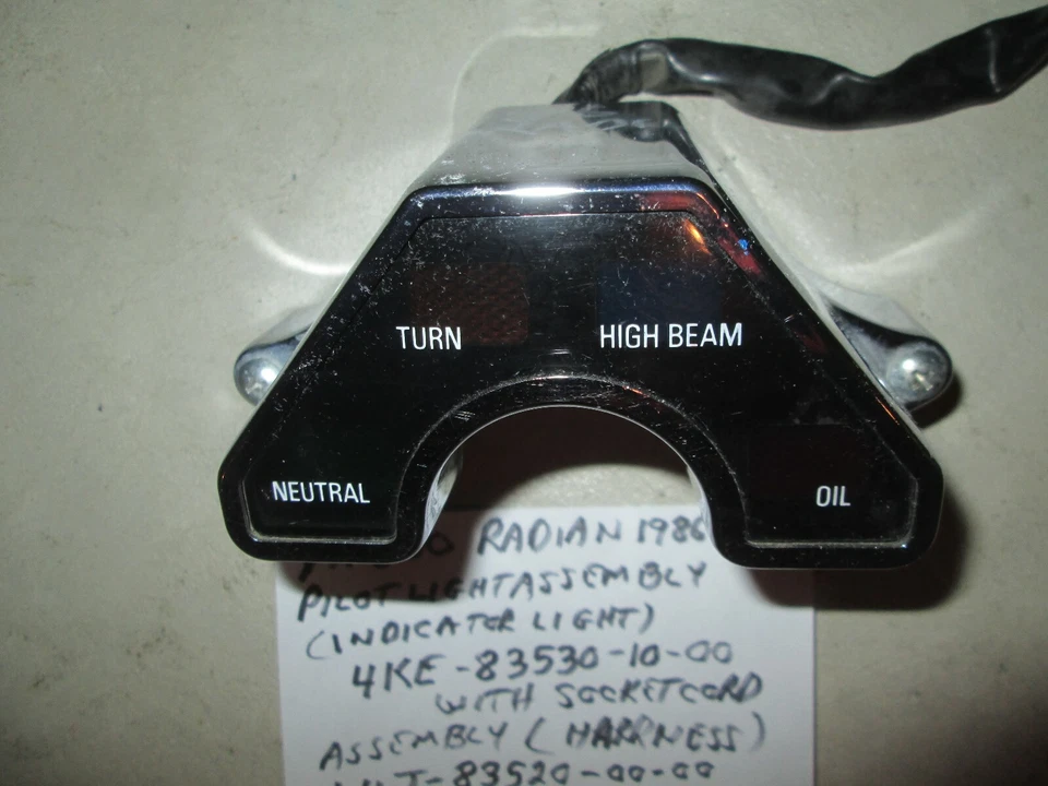 Conjunto de luz piloto YX600 RADIAN 4KE-83530-10-00 arnés de cables 1UJ-83520-00-00 Foto 3 de 4