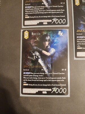 FFTCG Noctis 7-077L 2nd Anniversary Full Art Foil Promo Play Set