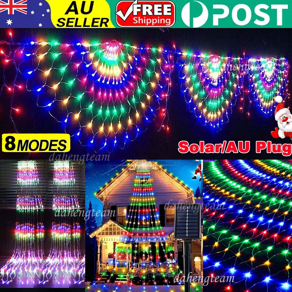 Christmas LED Curtain Fairy Lights Waterfall Icicle Wedding Outdoor Garden Party