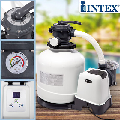 Intex Sandfilter 12 m³ Sandfilteranlage Filter für Pool Filterpumpe Filterkessel