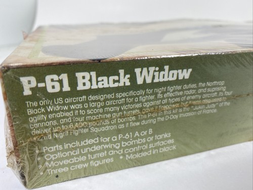 MPC NORTHROP P-61 BLACK WIDOW 1/72 Model Kit #1-4303 - (1982) - SEALED NEW - Imagen 7 de 9