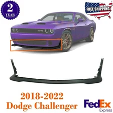 Front Bumper Lower Valance Air Deflector For 2018-2022 Dodge Challenger Hellcat