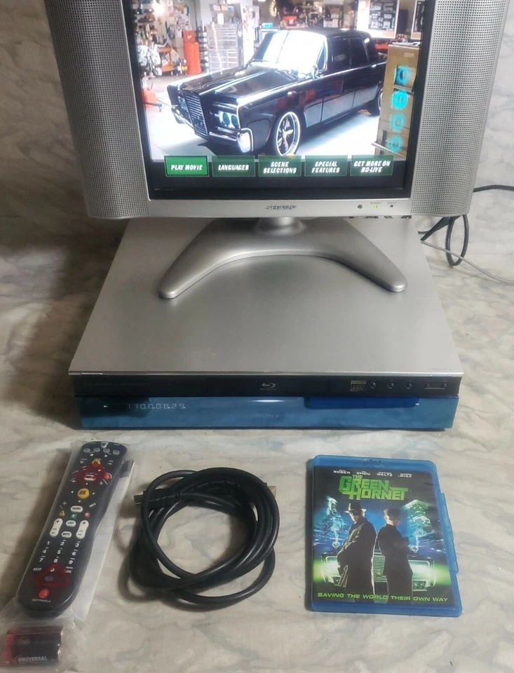 Reproductor de discos Blu-ray de video de alta definición Sony BDP-S1 con cable HDMI Foto 4 de 4