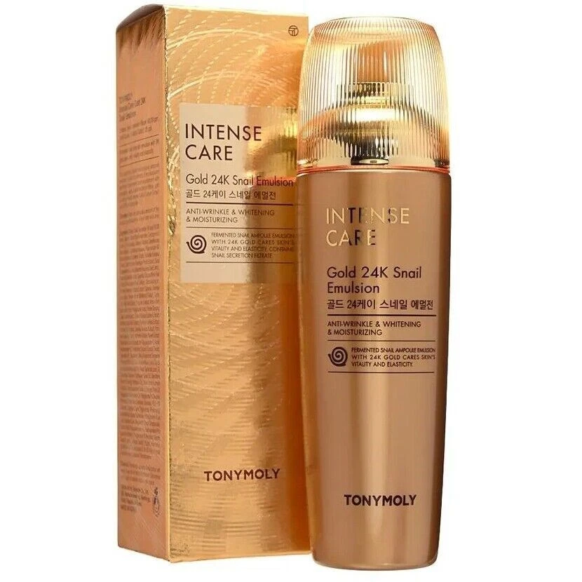 TONYMOLY Intense Care Gold 24K Snail Emulsion 140ml - USA Seller