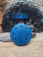 1- Sweet Caller "Aqua Night" Laminated 3.5" Turkey Call Pot with Spray Finish
