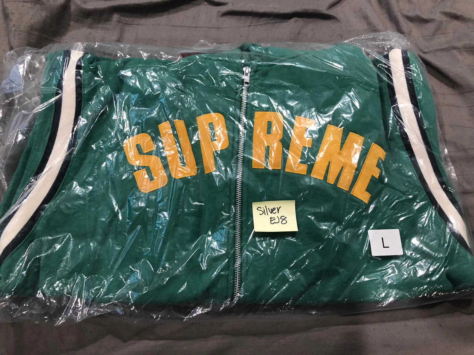 Pull à capuche zippé manches vertes Supreme ARC SS18 2018 18