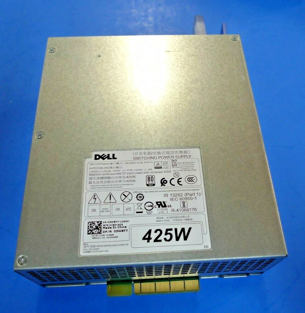 GENUINE Dell Precision 5820 425 Watt Power Supply L425EF-00 3W8F7