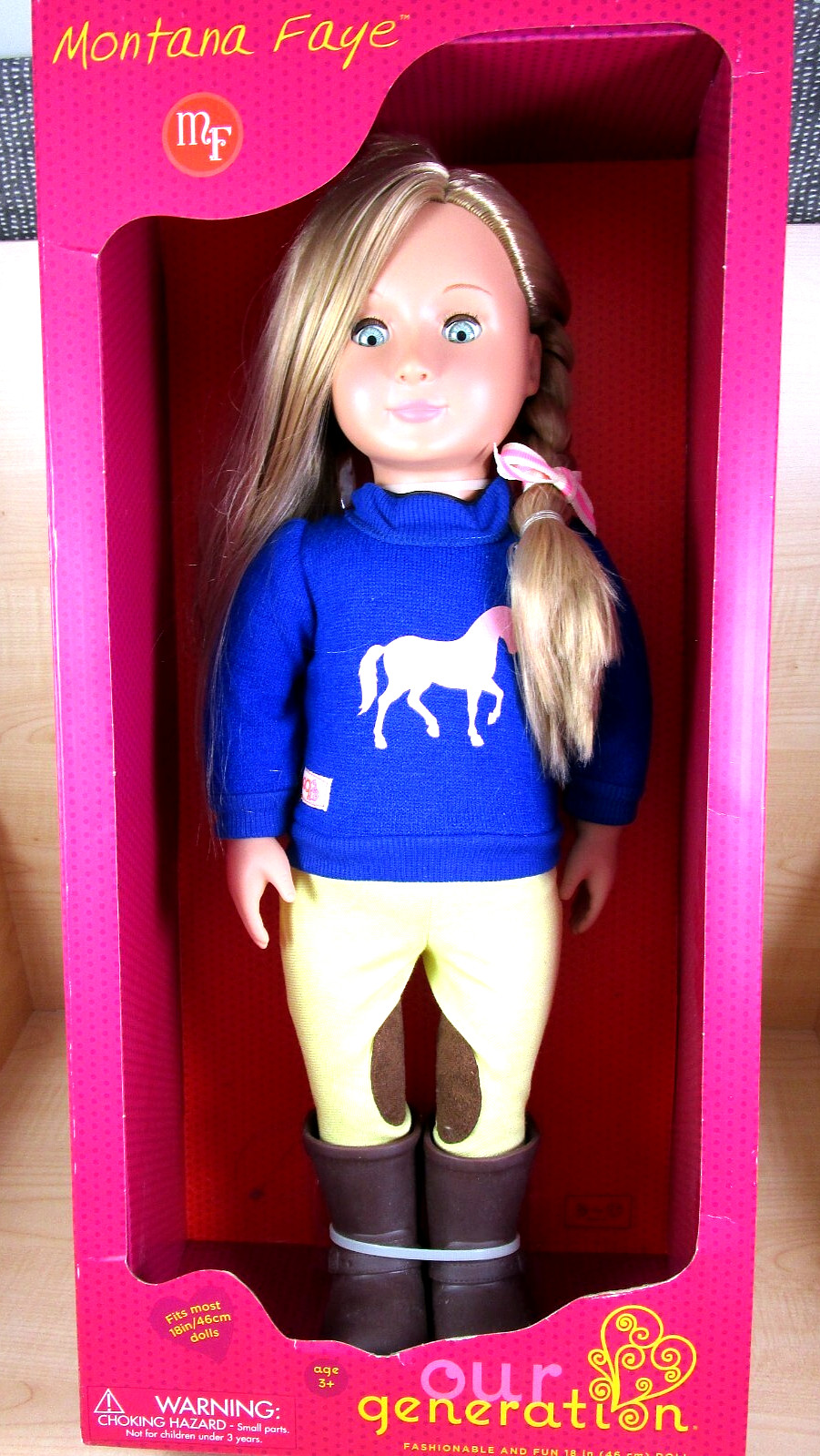 Our Generation Montana Faye 18" Doll in Outfit  New (Missing 1 hair tie)