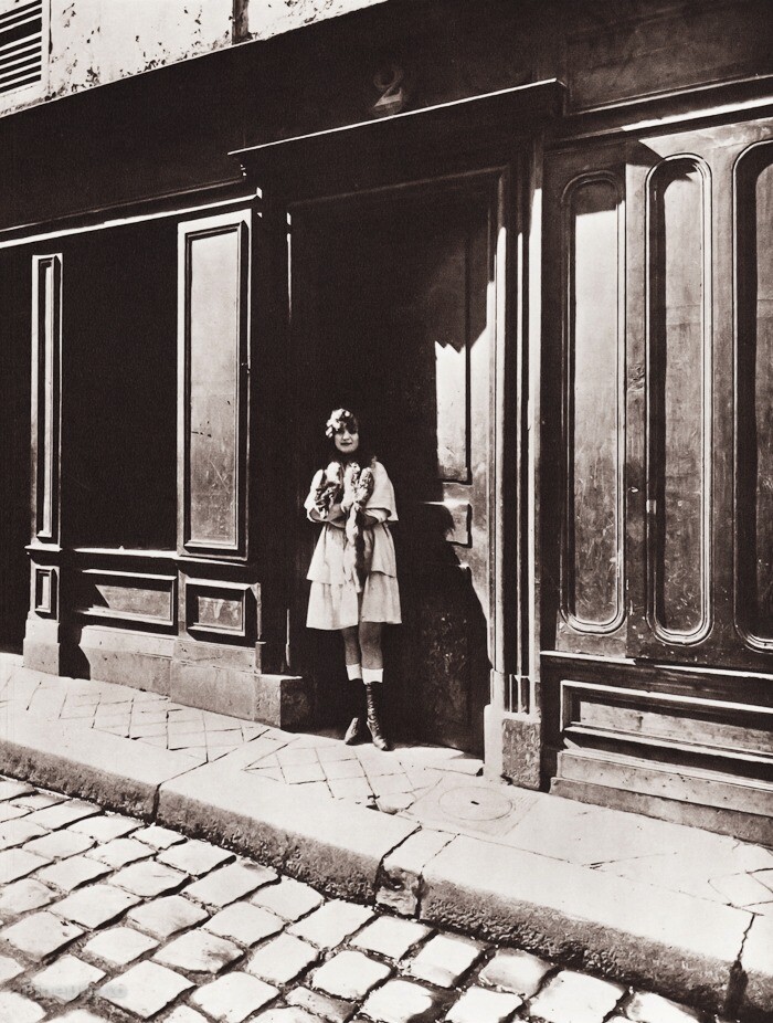1890/1963 Vintage EUGENE ATGET Paris Prostitute Brothel Street
