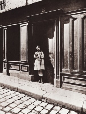 1890/1963 Vintage EUGENE ATGET Paris Prostitute Brothel Street