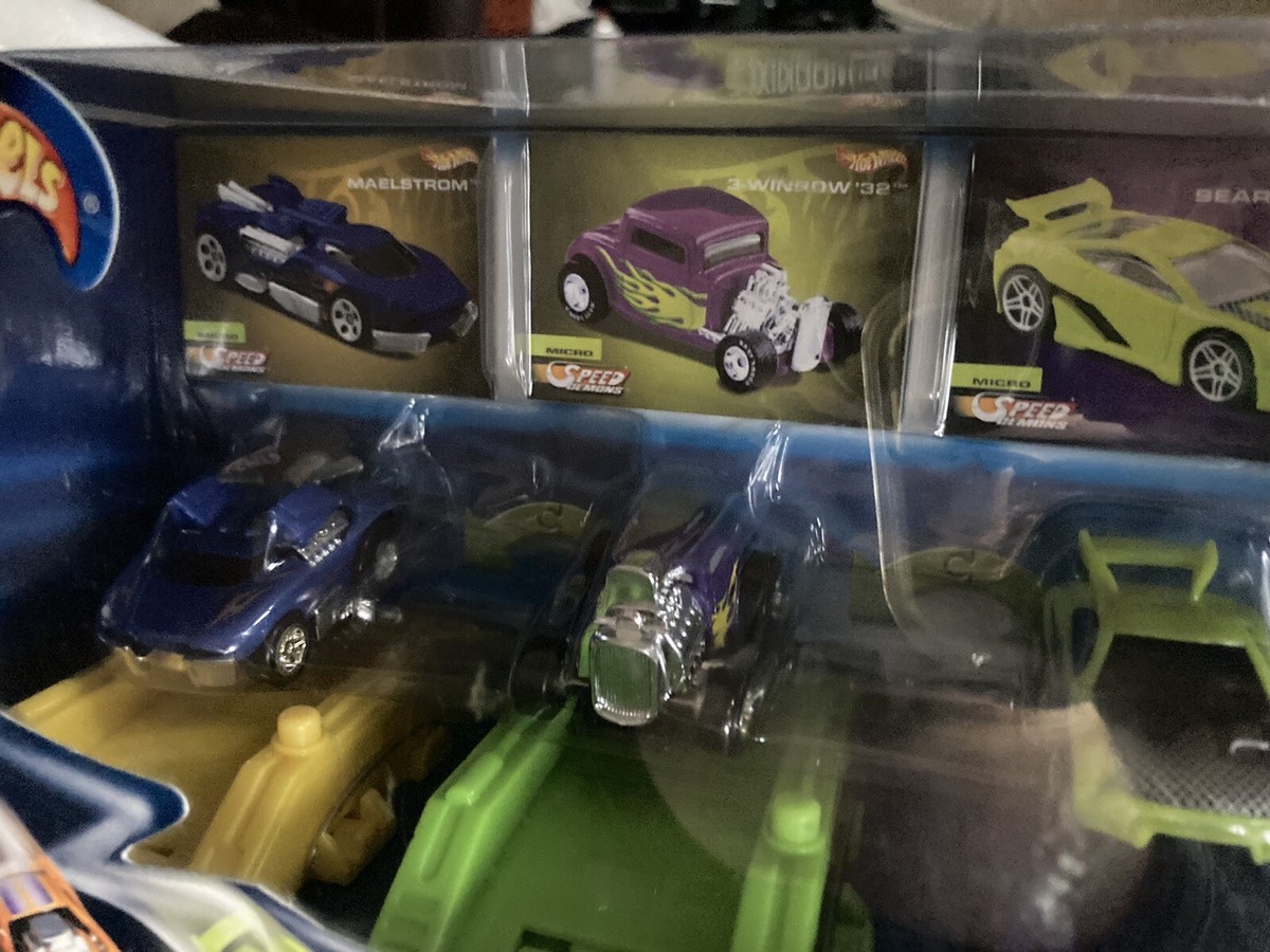 Vintage Hot Wheels Micro Speed Demons 2003 Mattel Wheels 4 Cars