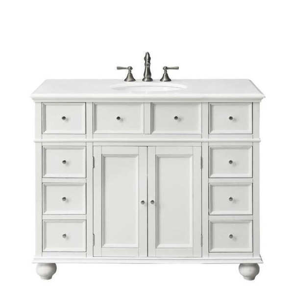 Home Decorators Collection BF-21375-WH Bathroom Vanity - White for  