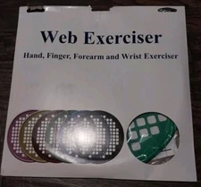 Web Exerciser Physical Therapy Finger Hand Wrist Green Heavy Resistance 14in NEW
