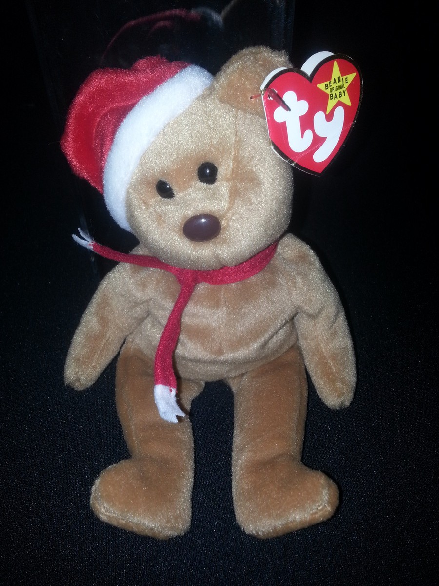 SUPER RARE Ty Beanie Baby 1997 Holiday Teddy 4200 Tag Errors Mistakes  Retired