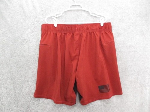 Born Primitive Shorts Mens 40 Red Orange American Defender Side Slits Tie Waist - Picture 13 of 17