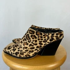 Dolce Vita Ira Leopard Print Blocked Heel Women's Size 7.5