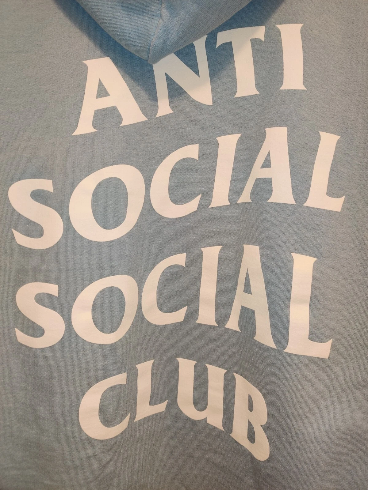 CHROME HEARTS Felpa con cappuccio Anti Social Social Club Large 2017 Sky Is Falling Baby Blue Mind Games