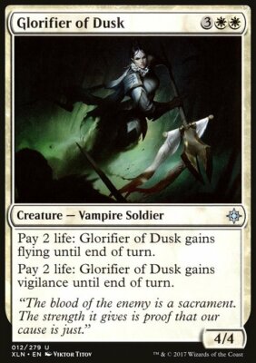 Magic the Gathering MTG Glorifier of Dusk (12) Ixalan   LP