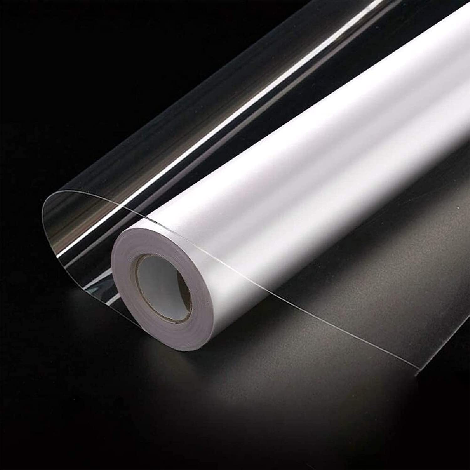 EZ Tear Clear Gloss Transparent Sticky Back Self Adhesive Vinyl Film Roll Sheet