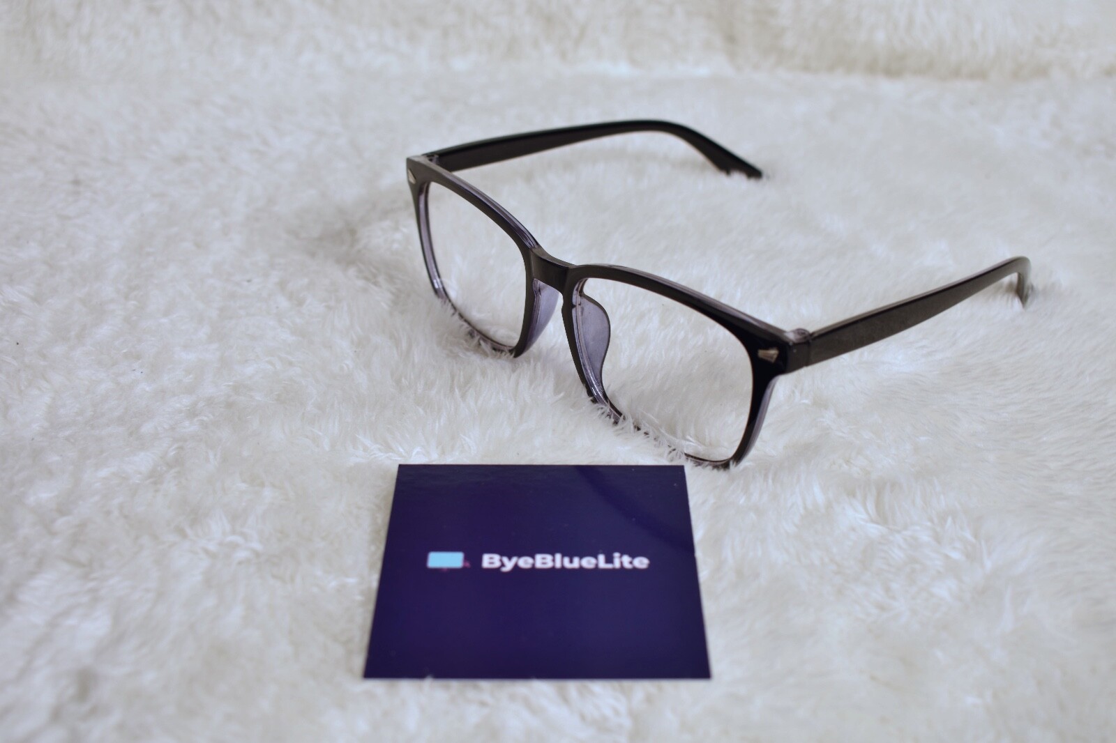 Blue Light Glasses Black & Blue Color Single Pair Blue light Blocking-image