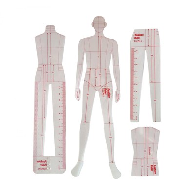 Mode Zeichnung Vorlage Lineal tragbar für Kleider Muster Macher Designer