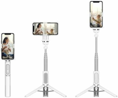 Smartphone Gimbal Stabilisator mit Funkfernbedienung, 1-Achsen Selfie Stick