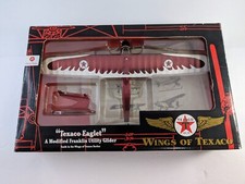 Texaco Eaglet Franklin Glider Diecast Airplane Bank Ertl Red Wings NIB Number 10
