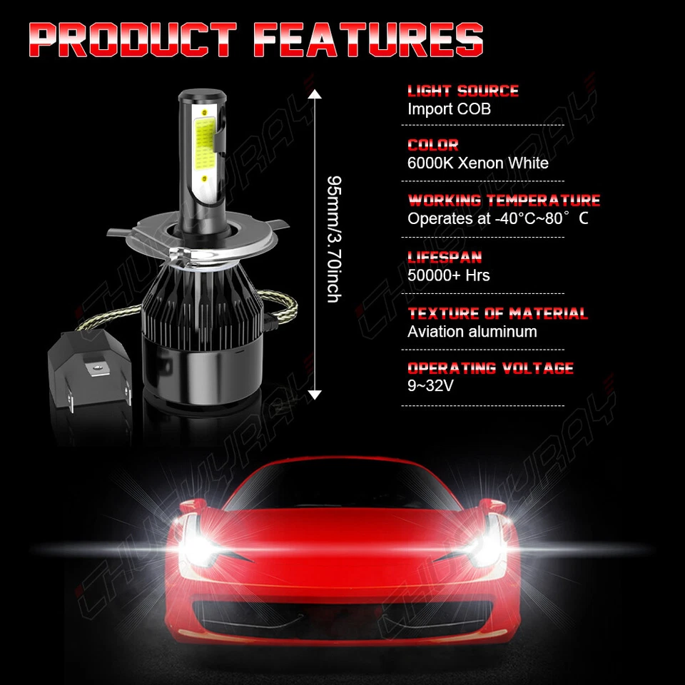 Par de faróis de LED redondos aprovados pelo DOT de 7 polegadas Halo DRL Fit Datsun 280ZX 240Z 260Z - Imagem 3 de 4