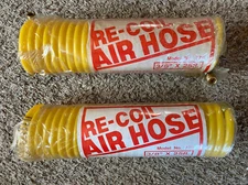 2 Harbor Freight￼ 3/8" x 25' Yellow Recoil Air Compressor Hoses -Model # 779￼