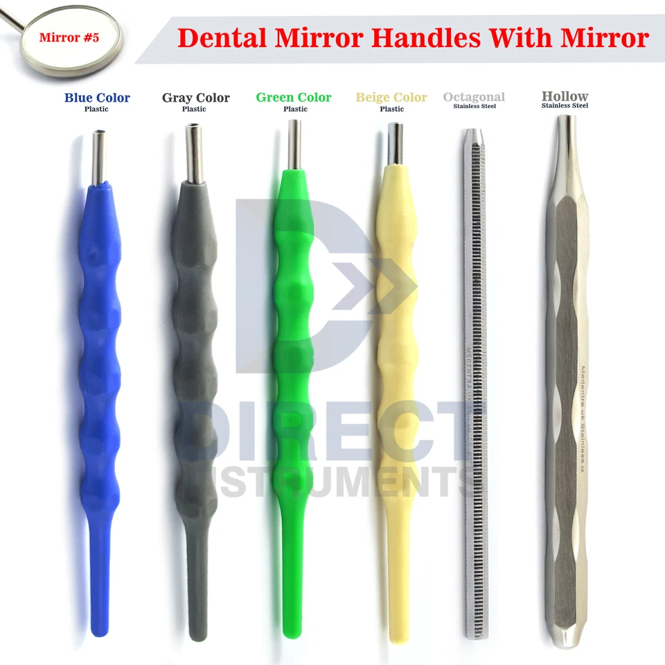 MEDENTRA Dental Mouth Mirror Handles Oral Examination Tooth Inspection Hygiene