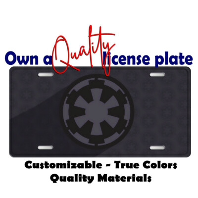 Star Wars Empire Emblem license plate frame Car Moped Bike Key chain Luggage Tag