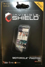 LOT of 2 Zagg InvisibleShield Screen Protector for Motorola PHOTON 4G NEW IN BOX