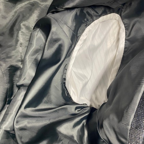 Chaps grau Zwei Knopf Herren Anzug Sakko Blazer Sport Mantel Größe 42 L 100% Wolle - Bild 9 von 21