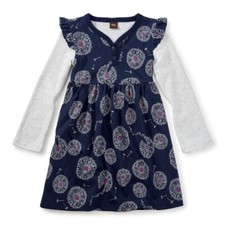TEA COLLECTION Wish Button Neck Layered Dress - NWT Girls 6